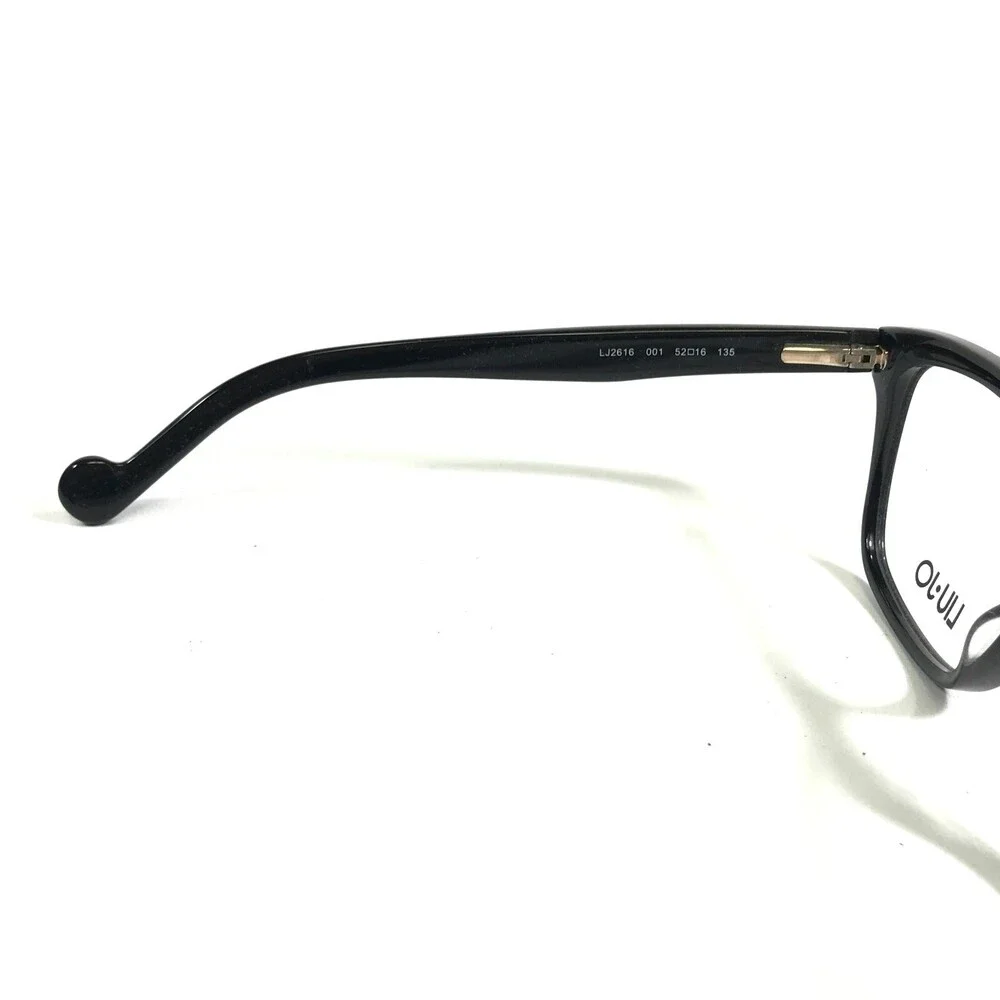 Liu Jo LJ2616 001 Eyeglasses Frames Polished Black Cat Eye Full Rim 52-16-135